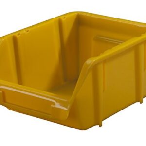 Stack-On BIN-1507 Parts Storage Organizer Bin, Small, Yellow