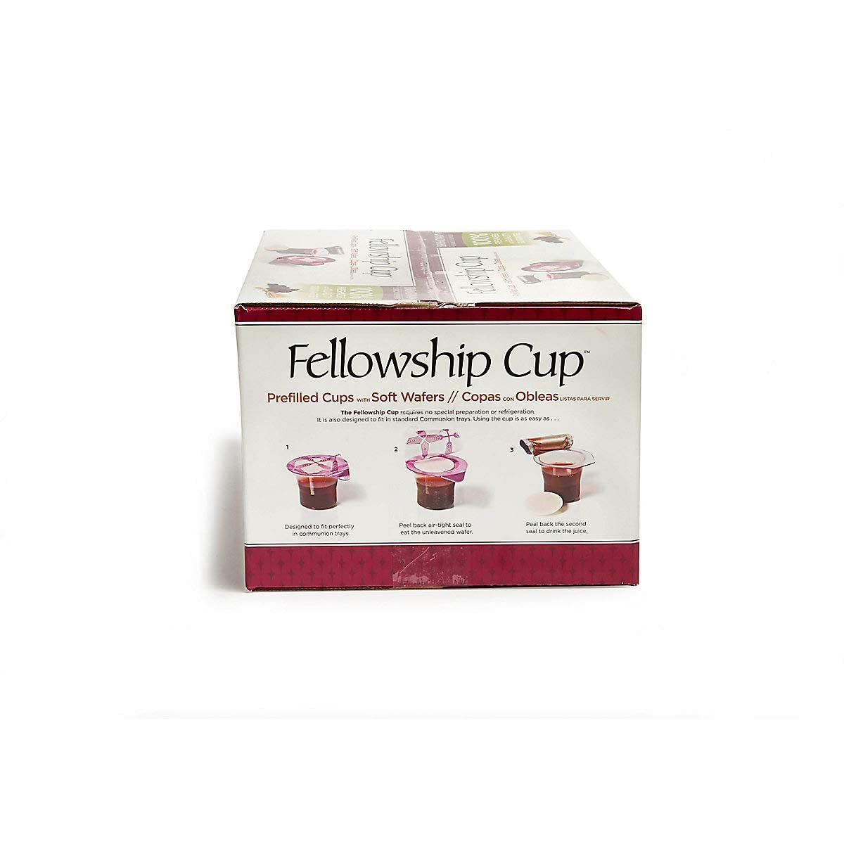 Broadman Church Supplies Pre-filled Communion Fellowship Cup, Juice and Wafer Set, 500 Count