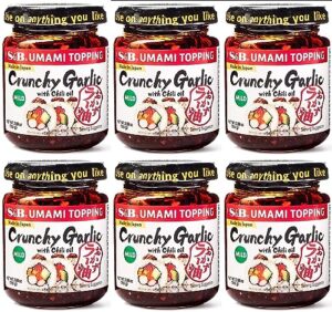 s&b chili oil with crunchy garlic, 3.9 ounce (pack of 6)