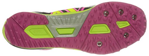 ASICS Women's Hyper Rocketgirl XC Spike Shoe, Black/Hot Pink/Flash Yellow, 11 M US