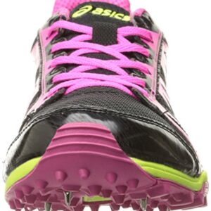 ASICS Women's Hyper Rocketgirl XC Spike Shoe, Black/Hot Pink/Flash Yellow, 11 M US