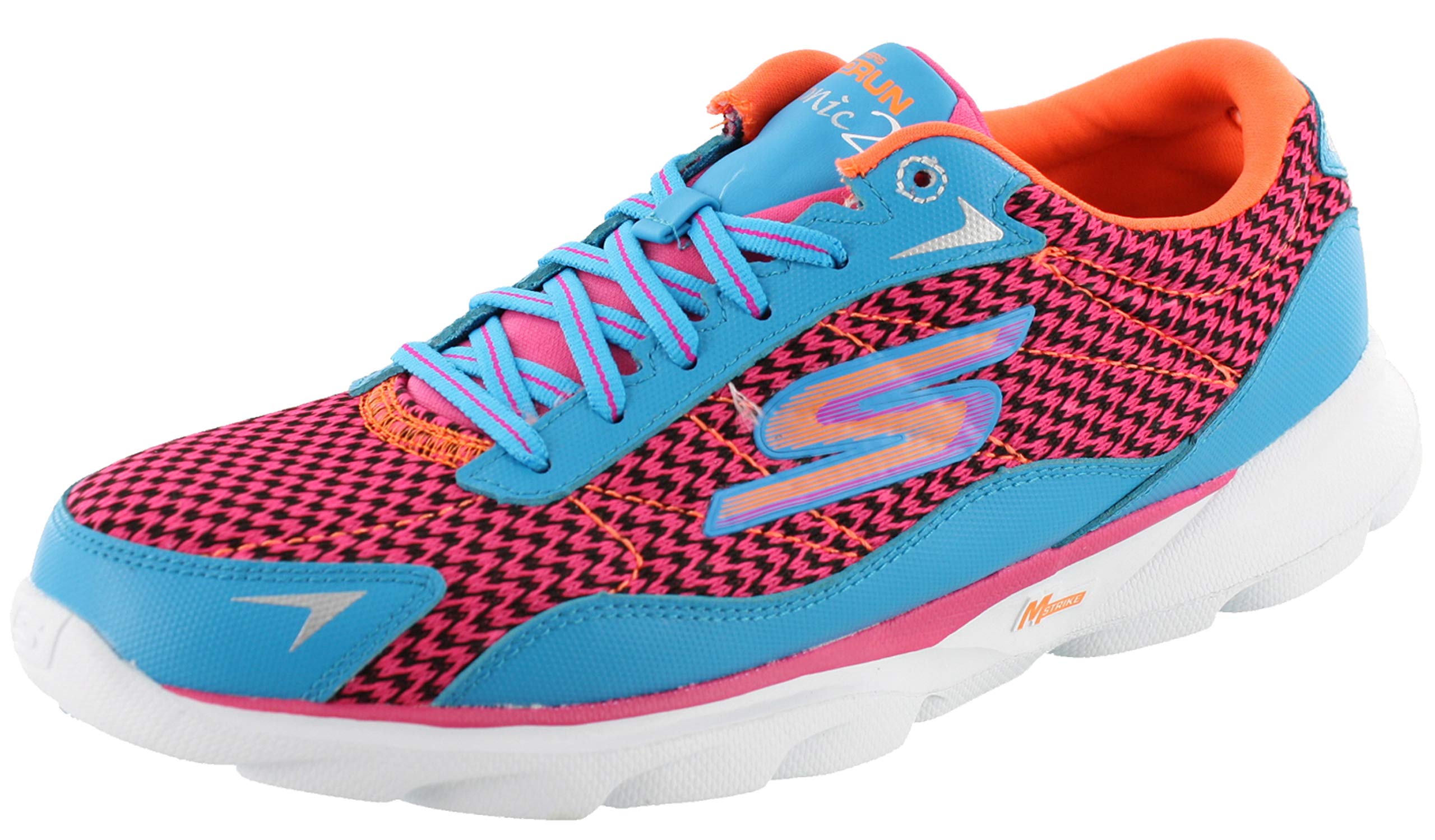 Skechers Womens' GOrun Sonic 2 Running Shoes Blue/Hot Pink