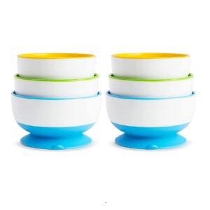 munchkin stay put suction bowl, 3 count, 2 pack