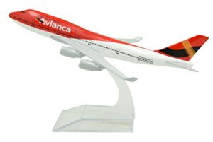 tang dynasty(tm 1:400 16cm b747-400 avianca airline metal airplane model plane toy plane model