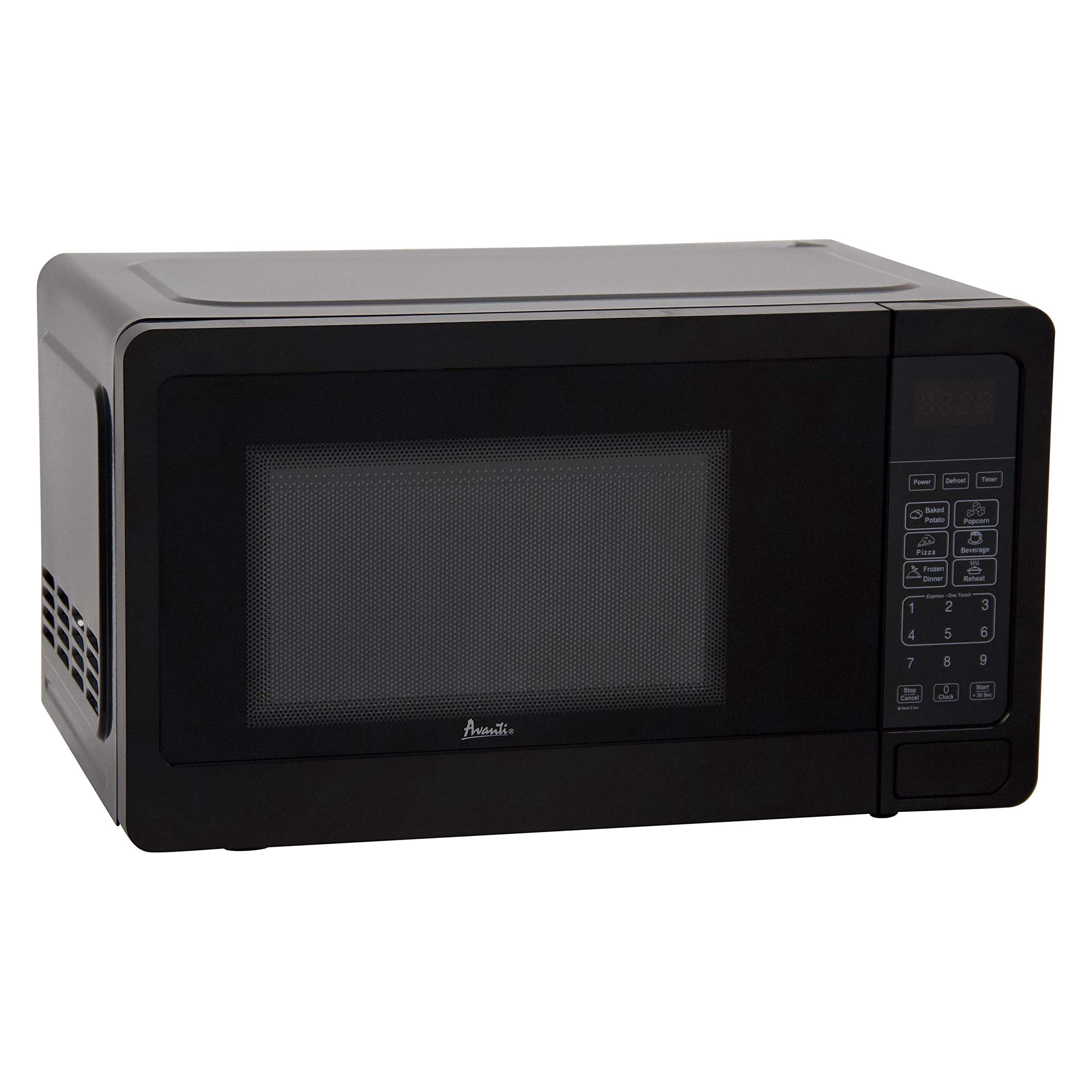 Avanti MT7V1B Microwave Oven 700-Watts Compact with 6 Pre Cooking Settings, Speed Defrost, Electronic Control Panel and Glass Turntable, Black