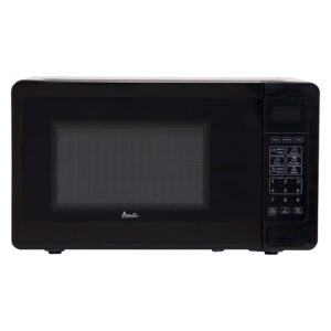 Avanti MT7V1B Microwave Oven 700-Watts Compact with 6 Pre Cooking Settings, Speed Defrost, Electronic Control Panel and Glass Turntable, Black