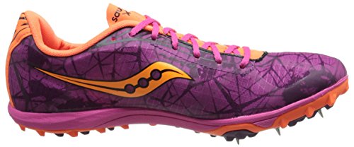 Saucony Women's Shay XC4-W, Raspberry/Vizi Orange, 6 M US