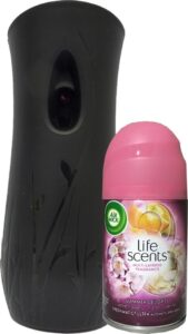 air wick automatic air freshener spray starter kit (gadget + 1 refill), summer delights, air freshener, essential oil, odor neutralization