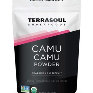 Terrasoul Superfoods Organic Camu Camu Powder, 7 Oz (2 Pack) - Raw | Vitamin C | Immune Support