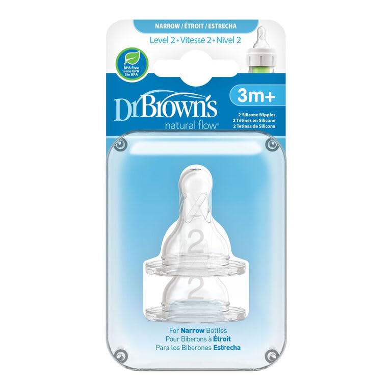 Dr. Browns 2 Natural Flow Level 2 Standard Nipple - 6 Count