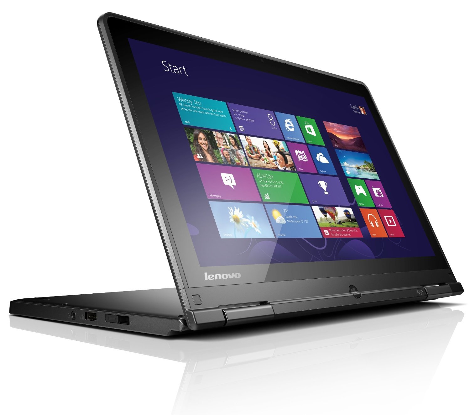 Lenovo Thinkpad S1 Yoga Convertible Touchscreen Ultrabook - Core i5-4300U, 8GB RAM, 180GB Solid State Drive, Windows 8.1 Professional, WiFi AC, 8 Cell Battery