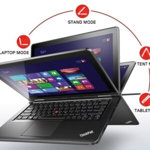 Lenovo Thinkpad S1 Yoga Convertible Touchscreen Ultrabook - Core i5-4300U, 8GB RAM, 180GB Solid State Drive, Windows 8.1 Professional, WiFi AC, 8 Cell Battery