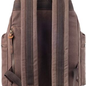 PKUVDSL Canvas Vintage Backpack, Large Mens Rucksack for Travel Adventure Bookbag Coffee