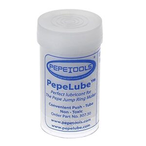 pepelube cutting lubricant for jewelers - 1.7oz push tube - white lube stick