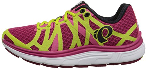 PEARL IZUMI Women's W EM Road H 3 Running Shoe, Cerise/Honeysuckle, 5 B US