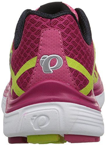 PEARL IZUMI Women's W EM Road H 3 Running Shoe, Cerise/Honeysuckle, 5 B US