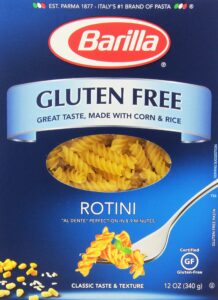 barilla gluten free rotini, 12 oz (pack of 8)