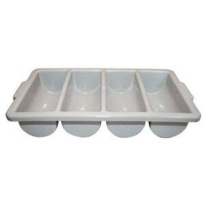 winco pl-4b 4-compartment cutlery bin, set of 6