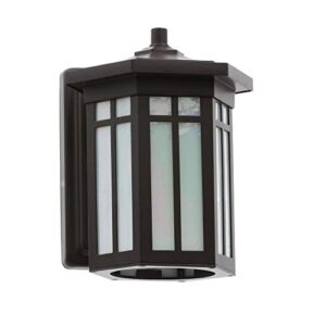 home decorators collection antique bronze outdoor led small wall light