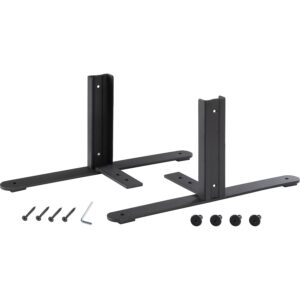global industrial 8" h t-leg bracket for office partition panels, black (1 pair)