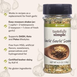 Tastefully Simple Garlic Garlic Seasoning, 4.5 Ounce