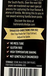 Taylor & Colledge Organic Vanilla Bean Paste with Seeds, 1.7oz Tube