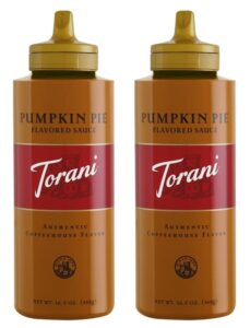 torani pumpkin pie flavored sauce, 16.5 ounce(2pack)