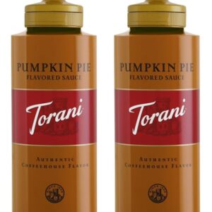 Torani Pumpkin Pie Flavored Sauce, 16.5 Ounce(2Pack)