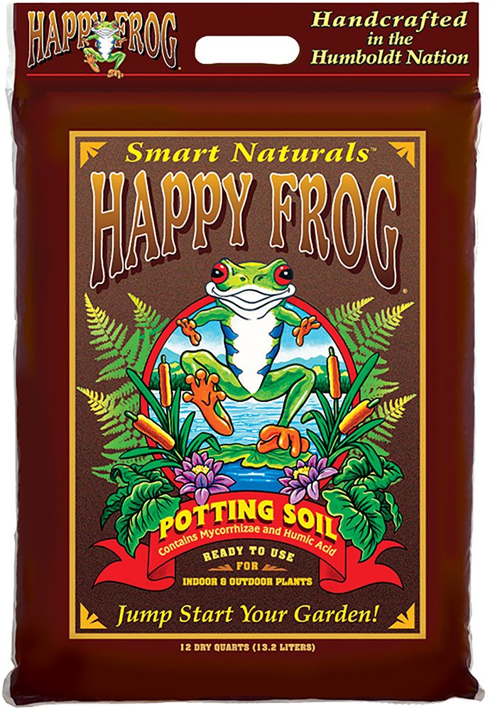 FoxFarm FX14082 Happy Frog Soil Potting Soil Bag, 12 Quart