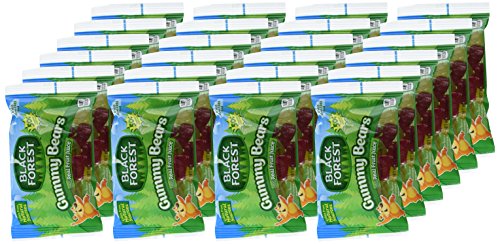 Black Forest Gummy Bears Candy, 1.5 Ounce Treat-Size Pouches (Pack of 24)
