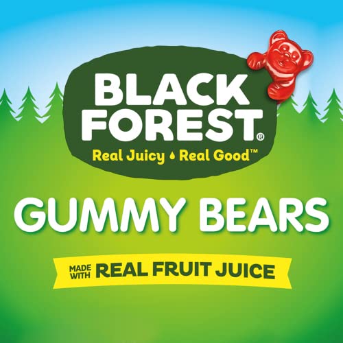 Black Forest Gummy Bears Candy, 1.5 Ounce Treat-Size Pouches (Pack of 24)