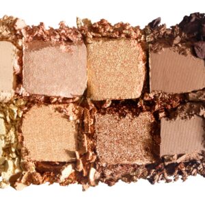 LORAC Unzipped Matte & Glitter Eyeshadow Palette, Gold | Cruelty Free, Gluten Free, Vegan