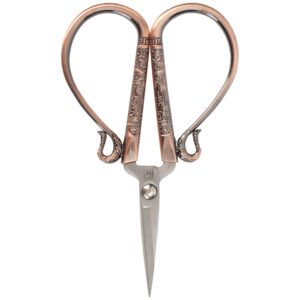 jubileeyarn classic chinese small embroidery craft scissors - copper - 1 pair