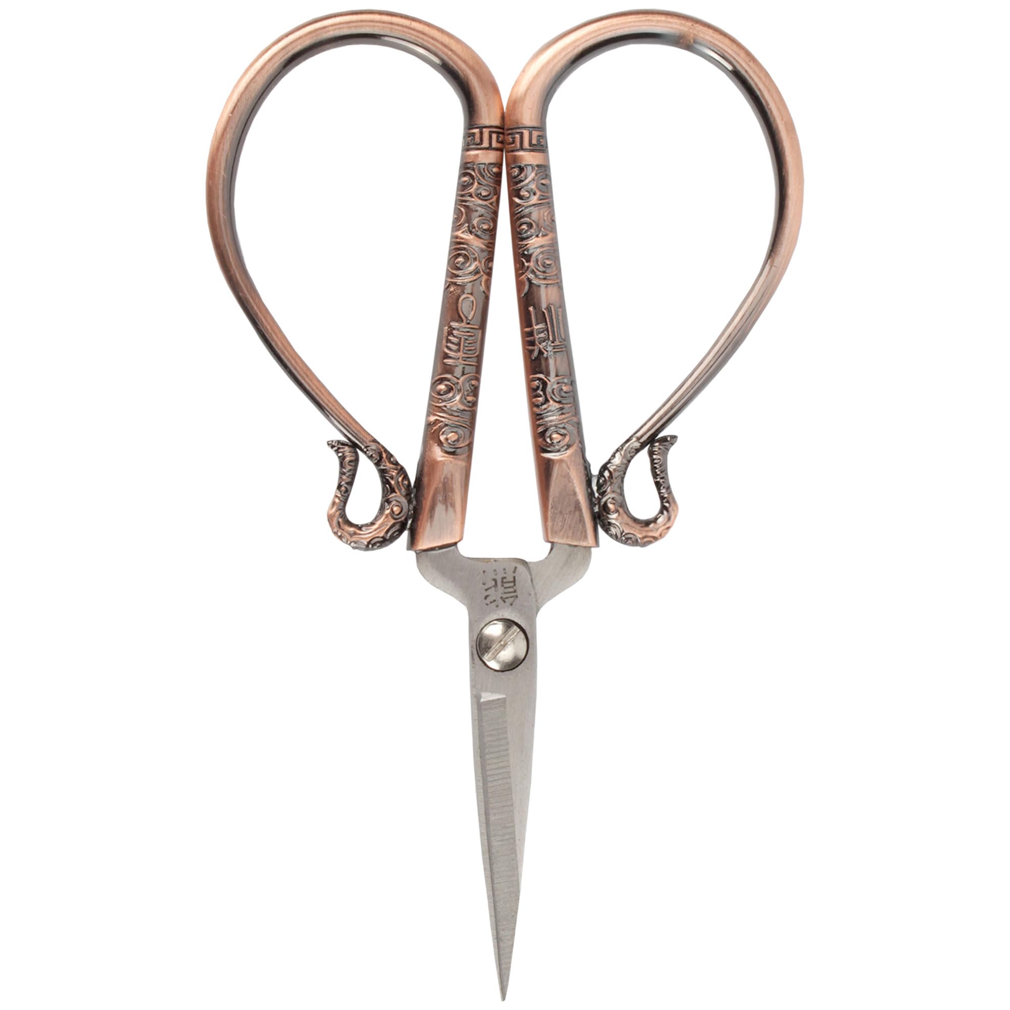 JubileeYarn Classic Chinese Small Embroidery Craft Scissors - Copper - 1 Pair