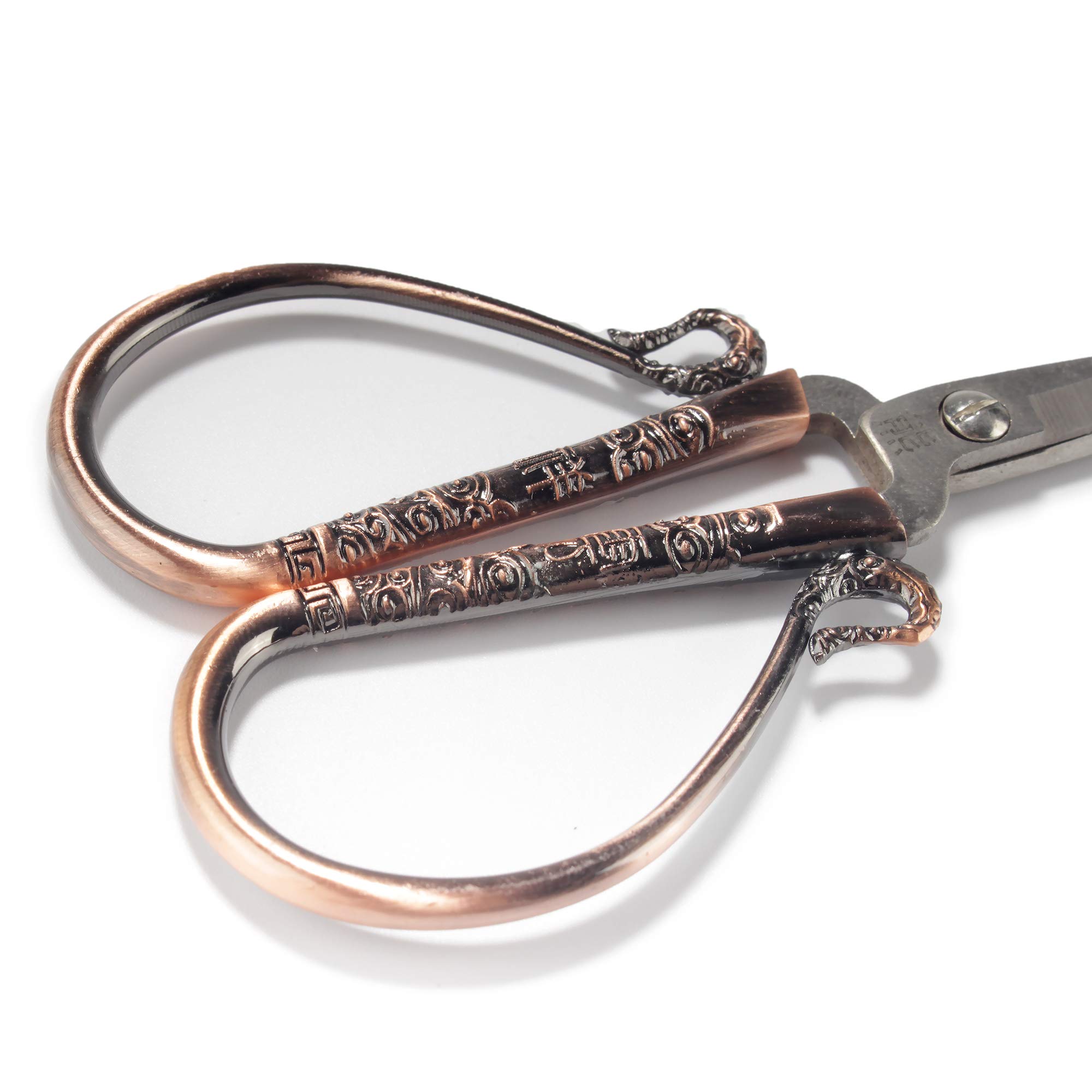 JubileeYarn Classic Chinese Small Embroidery Craft Scissors - Copper - 1 Pair