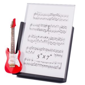 broadway gift red electric guitar decorative classic black 5x7 picture frame
