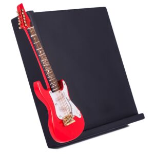 Broadway Gift Red Electric Guitar Decorative Classic Black 5x7 Picture Frame
