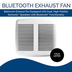 Broan-NuTone SPK110 Bluetooth Speaker Ventilation Fan, ENERGY STAR Certified, 110 CFM, 1.0 Sones, White