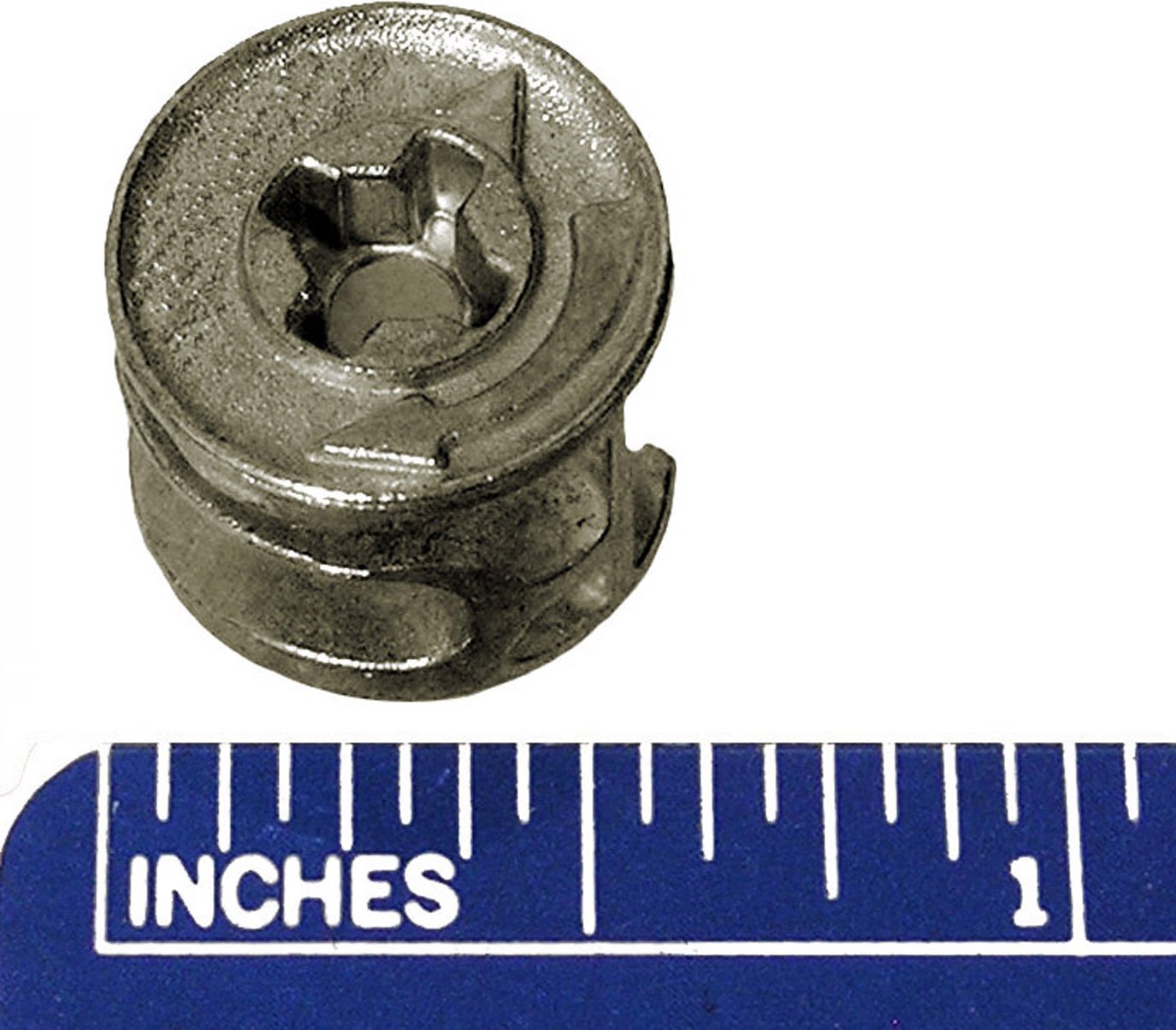 15mm x 12mm Cam Lock Disc Nut Furniture Connector Fastener (1 Package of 10 Pieces)