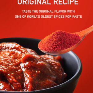 Taekyung Chili Powder For Paste (Fine, 1LB) - Korean Gochugaru. Red Pepper Spice Seasoning for Asian Food. MSG Free.