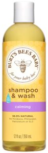 burt's bees baby shampoo & wash, calming, 12 ounces (packaging may vary)