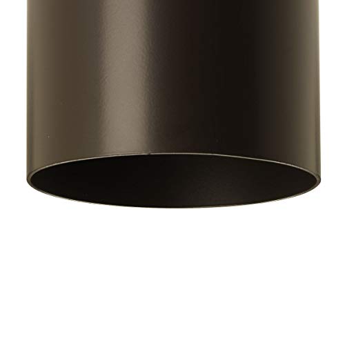 Progress Lighting Cylinder Collection 5" Modern Outdoor LED Wall Lantern Light Antique Bronze