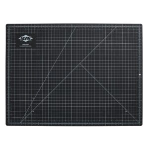 ALVIN Cutting Mat Self-Healing Professional Series 18"x24" Model GBM1824 Green/Black Double-Sided, 5 Ply Gridded Rotary Cutting Board for Crafts, Sewing, Fabric - 18 x 24 inches