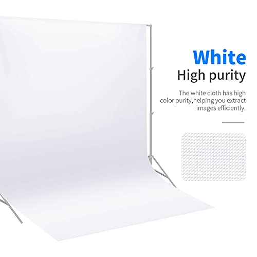 NEEWER 10 x 12FT / 3 x 3.6M PRO Photo Studio Premium Polyester Collapsible Backdrop Background for Photography, Video and Television (Backdrop ONLY) - White