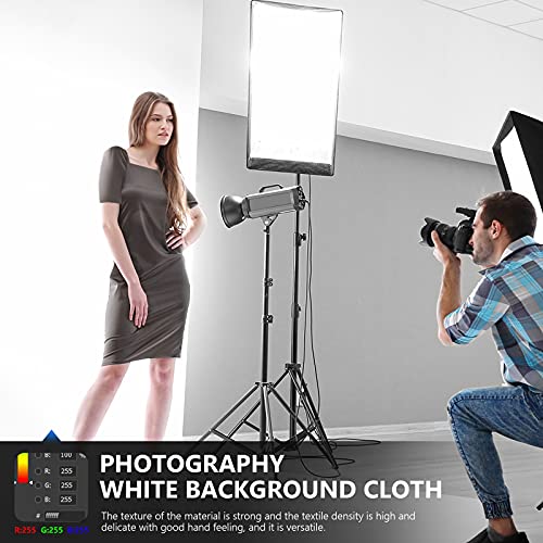 NEEWER 10 x 12FT / 3 x 3.6M PRO Photo Studio Premium Polyester Collapsible Backdrop Background for Photography, Video and Television (Backdrop ONLY) - White