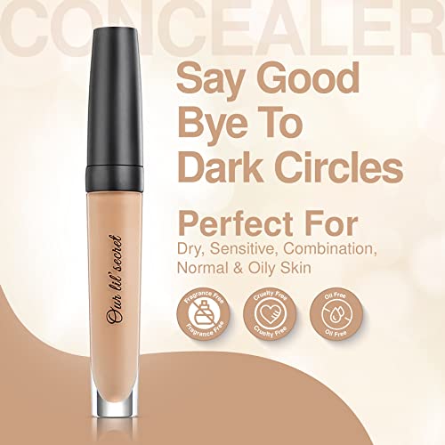 Frankie Rose Cosmetics Our Lil’ Secret Concealer – Sweat-Proof & Matte Under Eye Concealer, Long Lasting Concealer Full Coverage For Fine Lines, Dark Circles & Hide Imperfections - Angelic