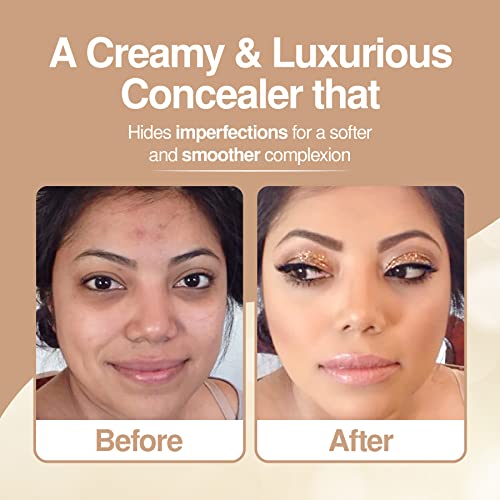 Frankie Rose Cosmetics Our Lil’ Secret Concealer – Sweat-Proof & Matte Under Eye Concealer, Long Lasting Concealer Full Coverage For Fine Lines, Dark Circles & Hide Imperfections - Angelic