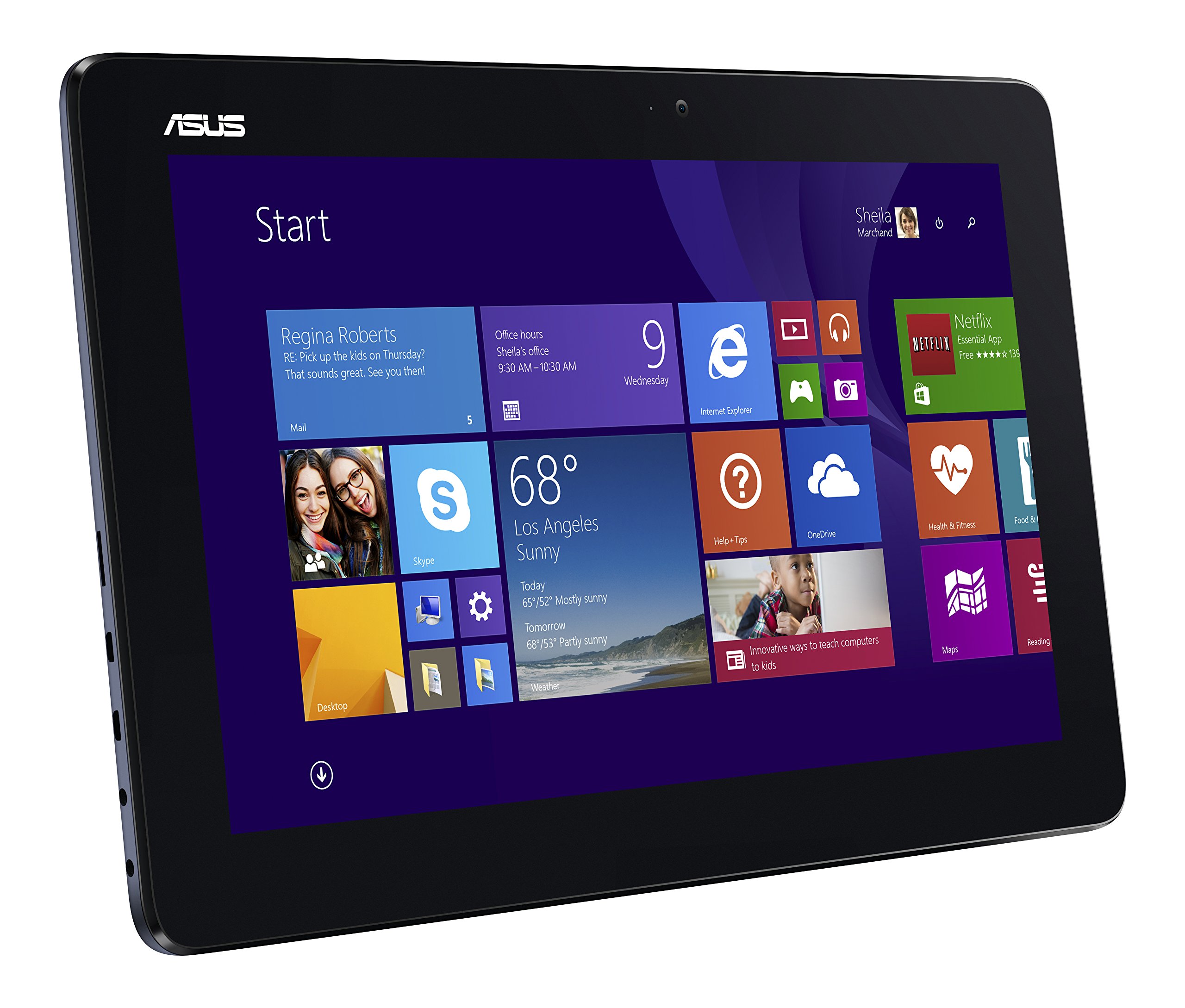 ASUS Transformer Book 12-Inch T200TA-B1-BL 2-in-1 Detachable Touchscreen Laptop, 2 GB RAM, 32 GB Storage