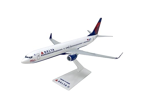 Flight Miniatures Delta 737-900ER (07-Cur) 1:200 Scale - Miniature Model Airplane Plastic Snap-Fit - Authentic Replica of Delta Airlines Livery - Part #ABO-73790H-008