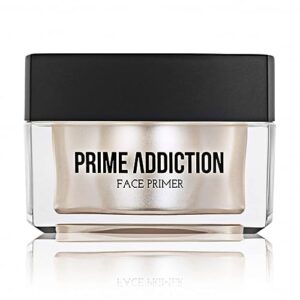 frankie rose cosmetics prime addiction face primer – perfect for dry, sensitive, combination, normal & oily skin – moisturizing, nourishing & colorless makeup primer - 1.05 oz. (30 grams)